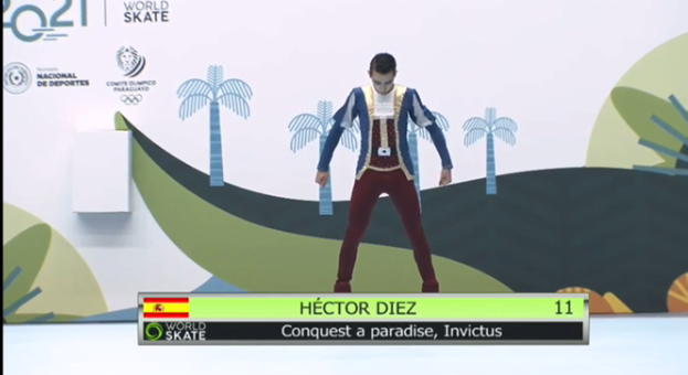 Héctor Díez, subcampeón del mundo de patinaje artístico 