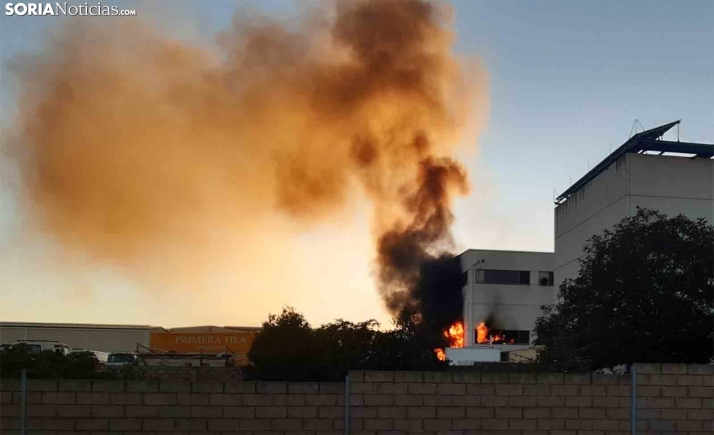 AMPLIACIÓN: Trasladado a Zaragoza el herido en el incendio de Ágreda