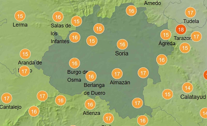 El tiempo en Soria: Cambia el viento y bajan las mínimas