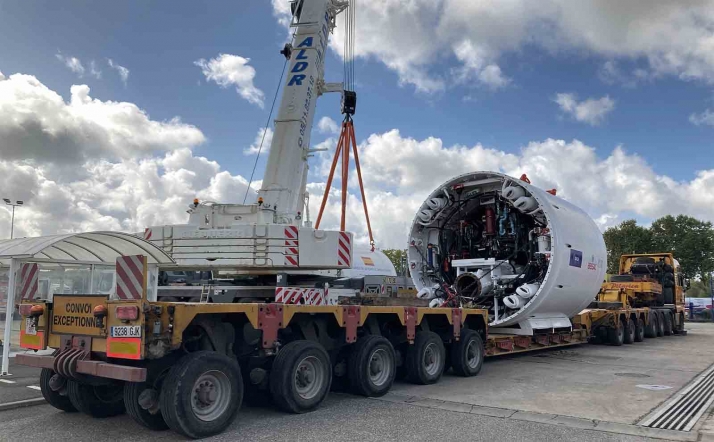 Llega a Soria la tuneladora Saturia para el emisario de la nueva EDAR