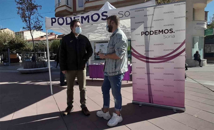 Podemos expone en Soria la necesidad de una empresa nacional de energía