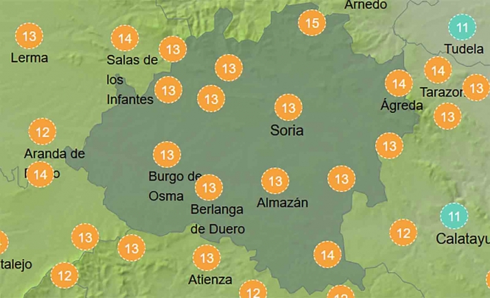 El tiempo en Soria: Leve mejoría en las máximas