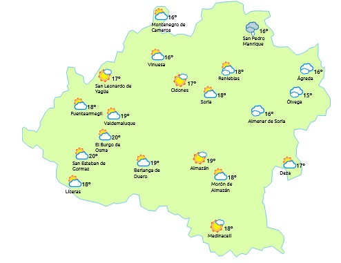 No se descarta alguna precipiitación dispersa este domingo