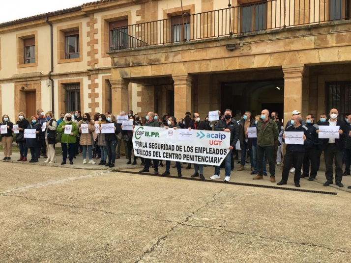 El personal soriano de prisiones se concentra por el aumento de agresiones