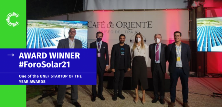 La empresa soriana Clever Solar Devices, premio a la Startup del Año en el VIII Foro Solar 21