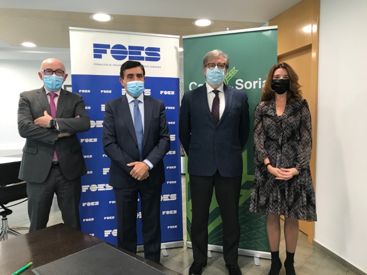 Caja Rural y FOES firman un convenio para financiar nuevos proyectos en Soria