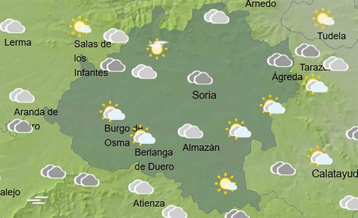 El tiempo en Soria: Menos lluvias y más frío
