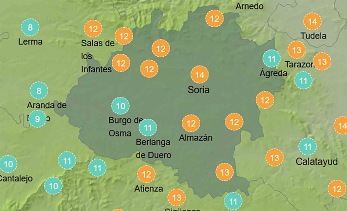 El tiempo en Soria: Mejoran los termómetros