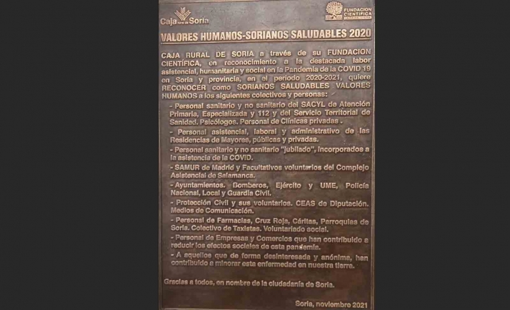 La FCCR materializará este lunes el homenaje a quienes ayudaron para minorar la pandemia