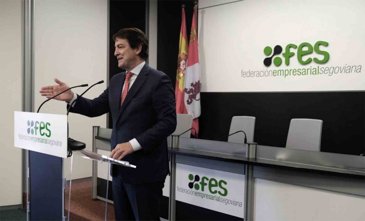 Mañueco destaca el papel imprescindible de los empresarios en los momentos más difíciles de la pandemia y en la actual salida de la crisis