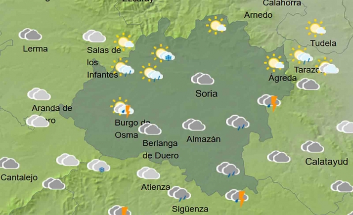 El tiempo en Soria: Más frío y llega la nieve
