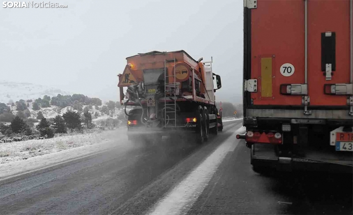 Más de un millar de vehículos pesados embolsados en Rubena y Miranda de Ebro 