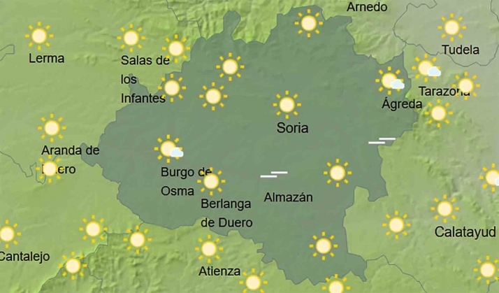El tiempo en Soria: Mejoría en los termómetros