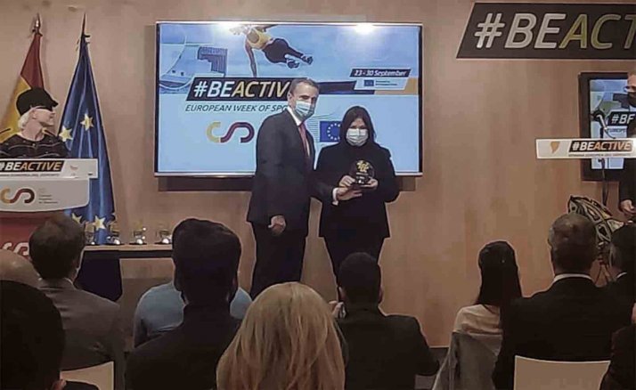 San Esteban recoge el premio Be Active del Consejo Superior de Deportes