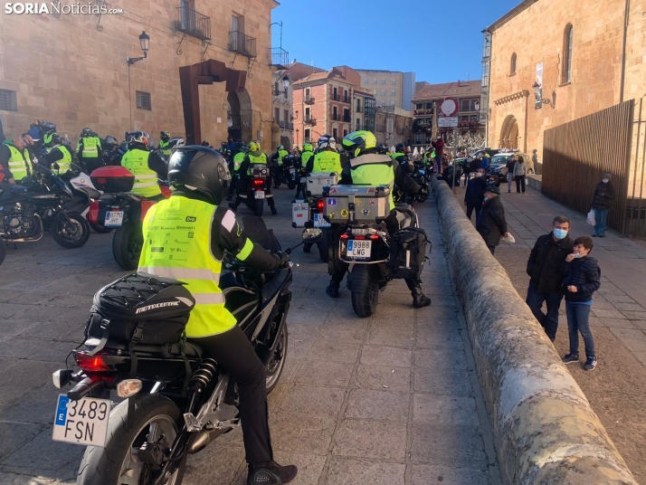 Galería: Casi 200 motos inundan la Plaza Mayor de Soria