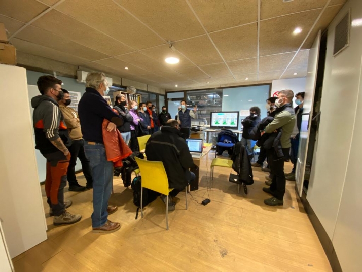 La Red de Calor de Soria ha recibido a alumnos de dos másteres de Lérida y de la UVa