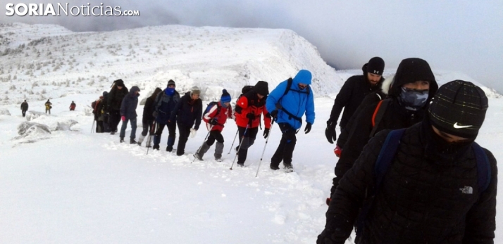Subida al Urbión el domingo anterior a Nochebuena. /Archivo