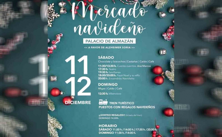 El mercado navideño de Almazán será a favor de Azheimer Soria
