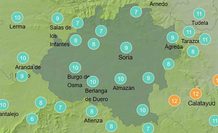 El tiempo en Soria: Mejoría en los termómetros