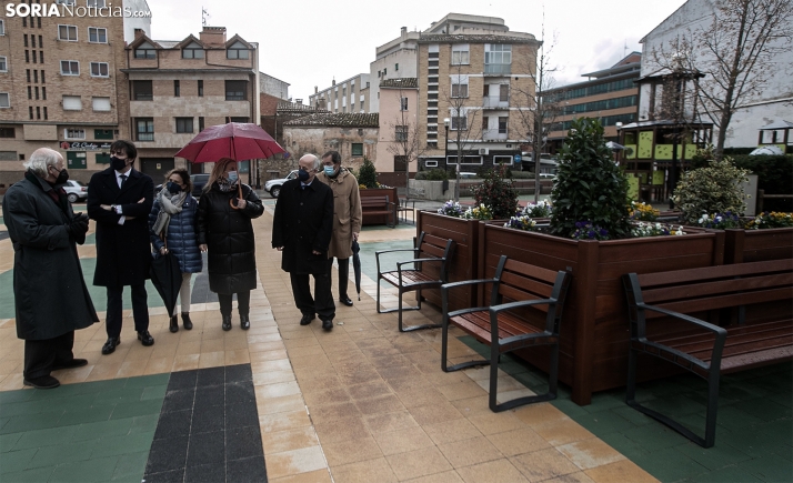 Ólvega culmina la urbanización de la plaza Arbolada con la financiación regional de  671.341 euros