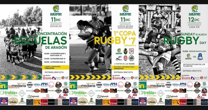 Las chicas y las categorías inferiores del rugby soriano al torneo SEVEN y el cuadro masculino juega en casa