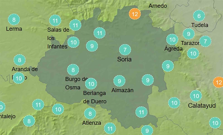 El tiempo en Soria: Estabilidad para empezar la semana