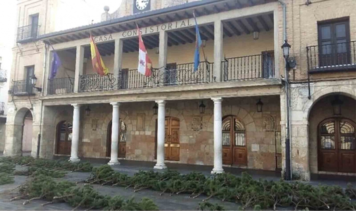 El Burgo reparte ya los árboles de Navidad