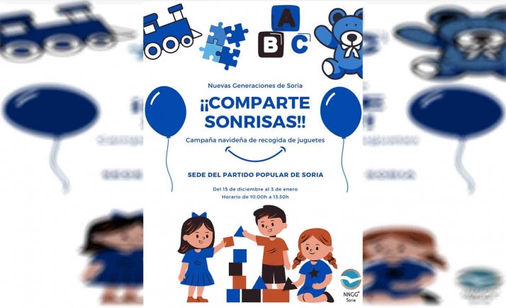 NN GG de Soria conovoca su la tradicional campaña de recogida de juguetes 