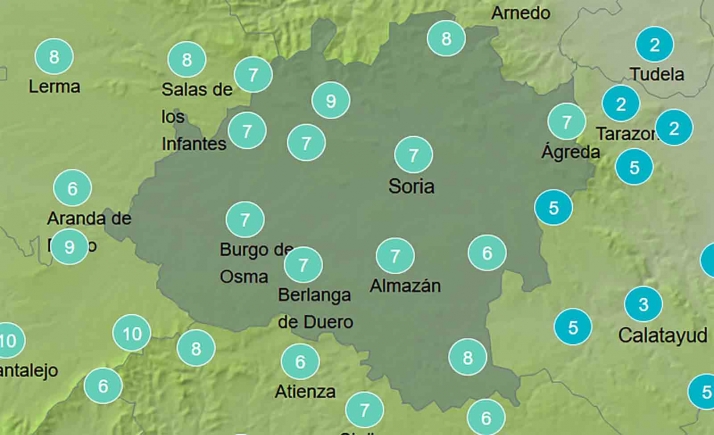 El tiempo en Soria: Más nubosidad
