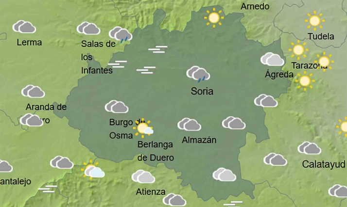El tiempo en Soria: Martes nuboso