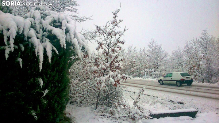 Estado de las carreteras: 17 tramos sorianos afectados por la nieve en el regreso del puente