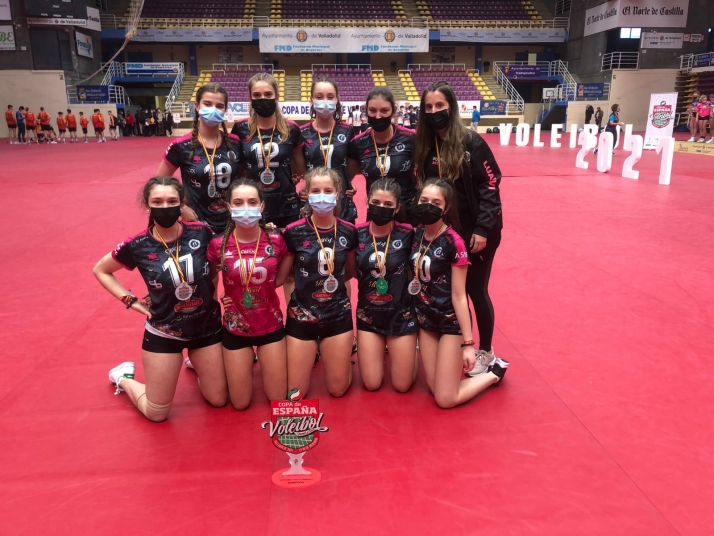 El cadete femenino del Sporting Santo Domingo hace historia ganando la Copa de España