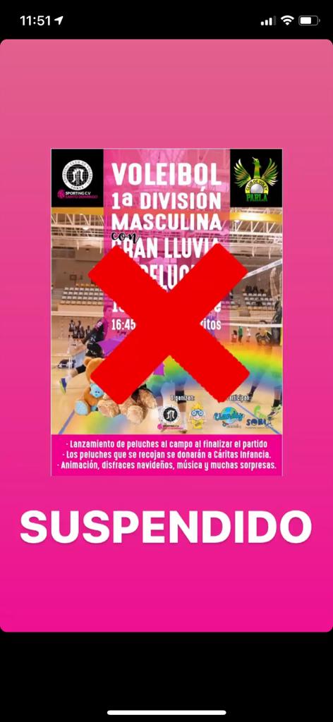 Suspendido el Sporting Santo Domingo-CV Parla