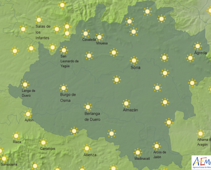 El Tiempo en Soria: Continúan las bajas temperaturas
