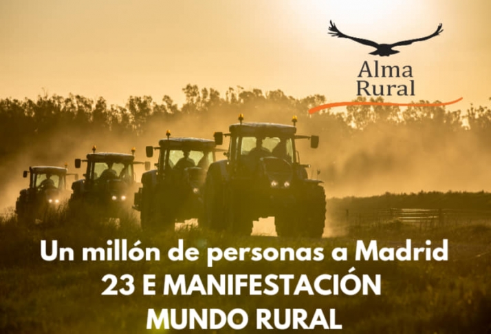 Más de 500 asociaciones y Alma Rural celebran este domingo una gran manifestación en Madrid para defender el medio rural