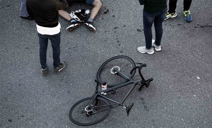 Un ciclista, herido en la calle Caro de la capital