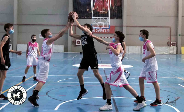 El Infantil A del Soria Baloncesto se asegura de forma virtual que terminará primero o segundo