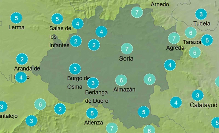 El tiempo en Soria: Persisten las heladas y mejoran las máximas
