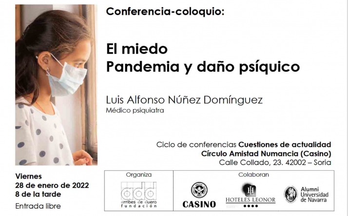 El viernes, conferencia sobre el daño psíquico que produce la pandemia