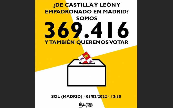 Jóvenes de Castilla y León convocan sus propias elecciones autonómicas en Madrid con un acto contra la despoblación