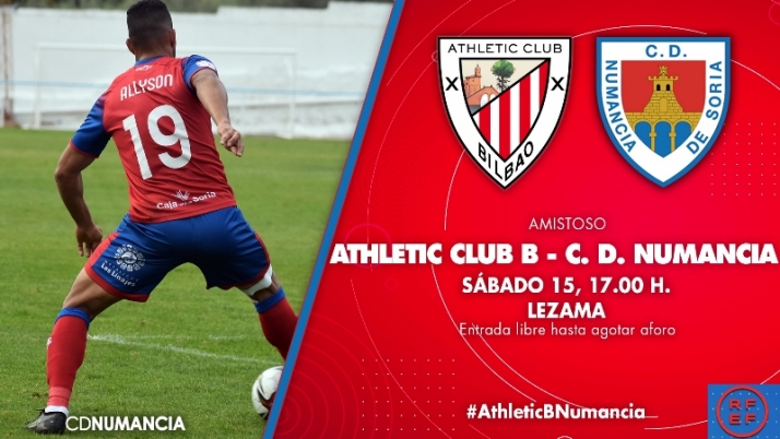 Athletic B y Numancia empatan a 2 en un partido de preparación