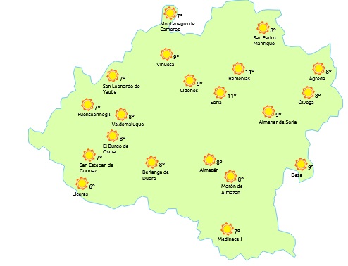 Temperaturas en ascenso pero con heladas generalizadas