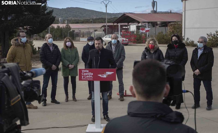 Tudanca afirma en Pinares que el PSOE es la única opción y alternativa para que Soria tenga lo que se merece