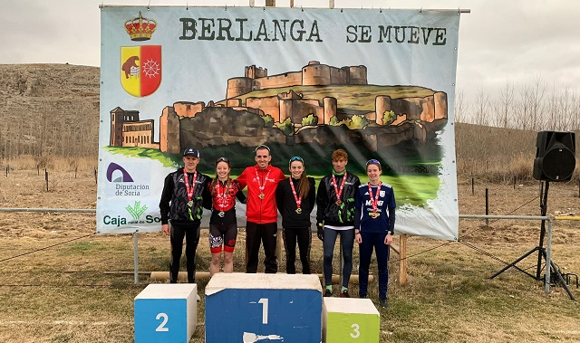 Marta Romance e Iván Gil triunfan en el Duatlón de Berlanga de Duero