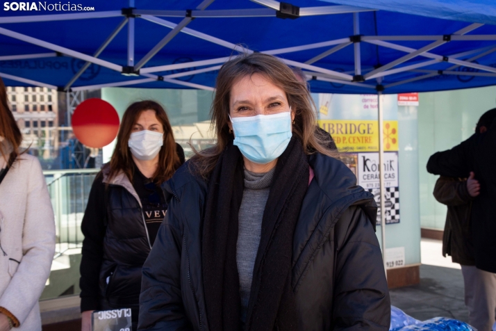 El PP hace campaña en Soria capital. /María Ferrer