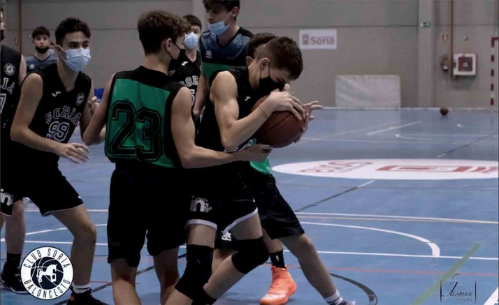 El Cadete B del Soria Baloncesto vuelve a ganar un partido después de tres tropiezos consecutivos