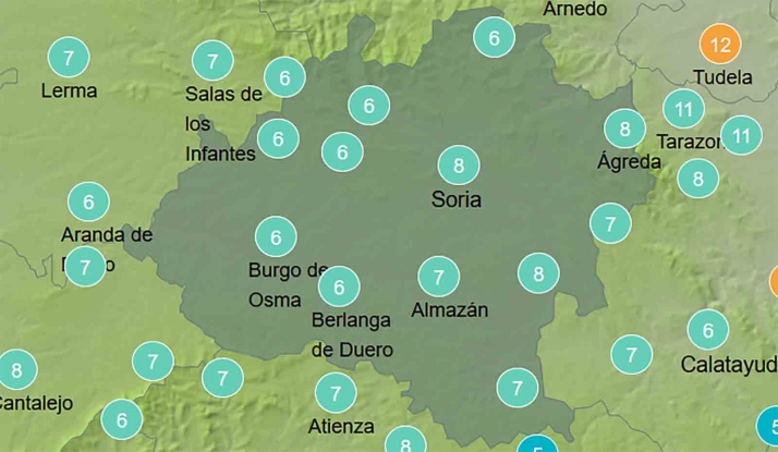 El tiempo en Soria: Mejoría en las temperaturas diurnas