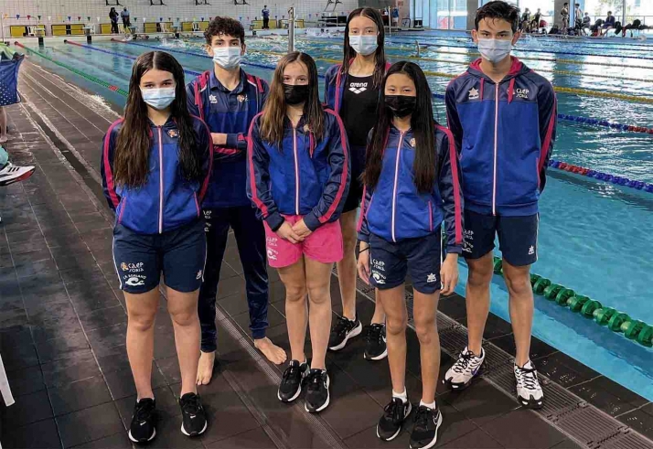 Buena actuación de los infantiles del Natación Soriano en Valladolid