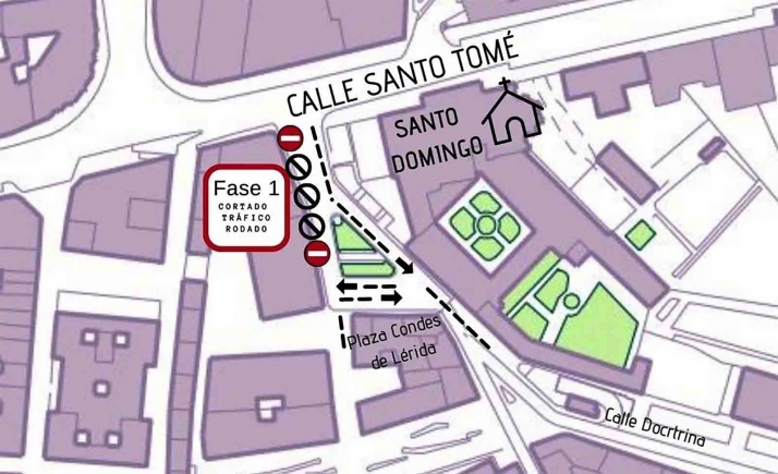 Comienzan las obras del entorno de Santo Domingo con una inversión de 0,3 M&euro;