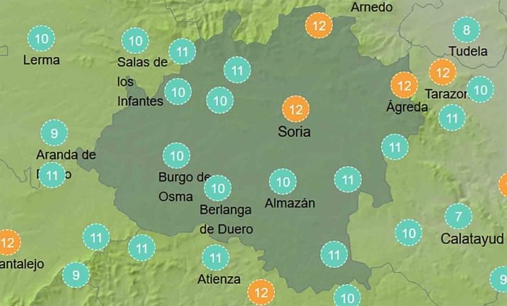 El tiempo en Soria: Aumenta la nubosidad al oeste y se matienen las temperaturas